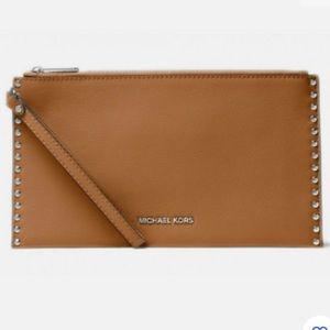 Michael by Michael Kors Zip Leather Clutch Wallet